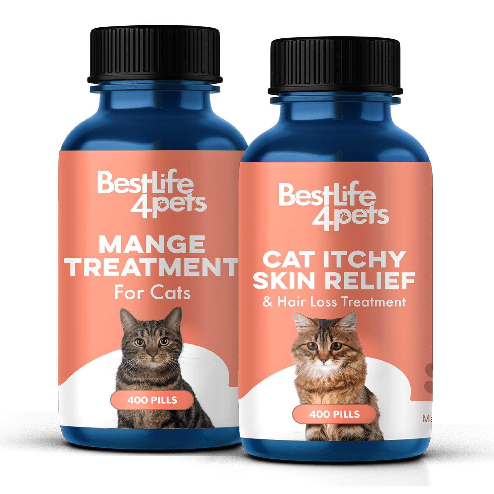 Cat Skin Relief Mange Itch Hair Loss Shedding BestLife4Pets