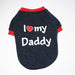 Love Daddy Mommy Hoodie by Furr Baby Gifts Furr Baby Gifts Blue Daddy XS 