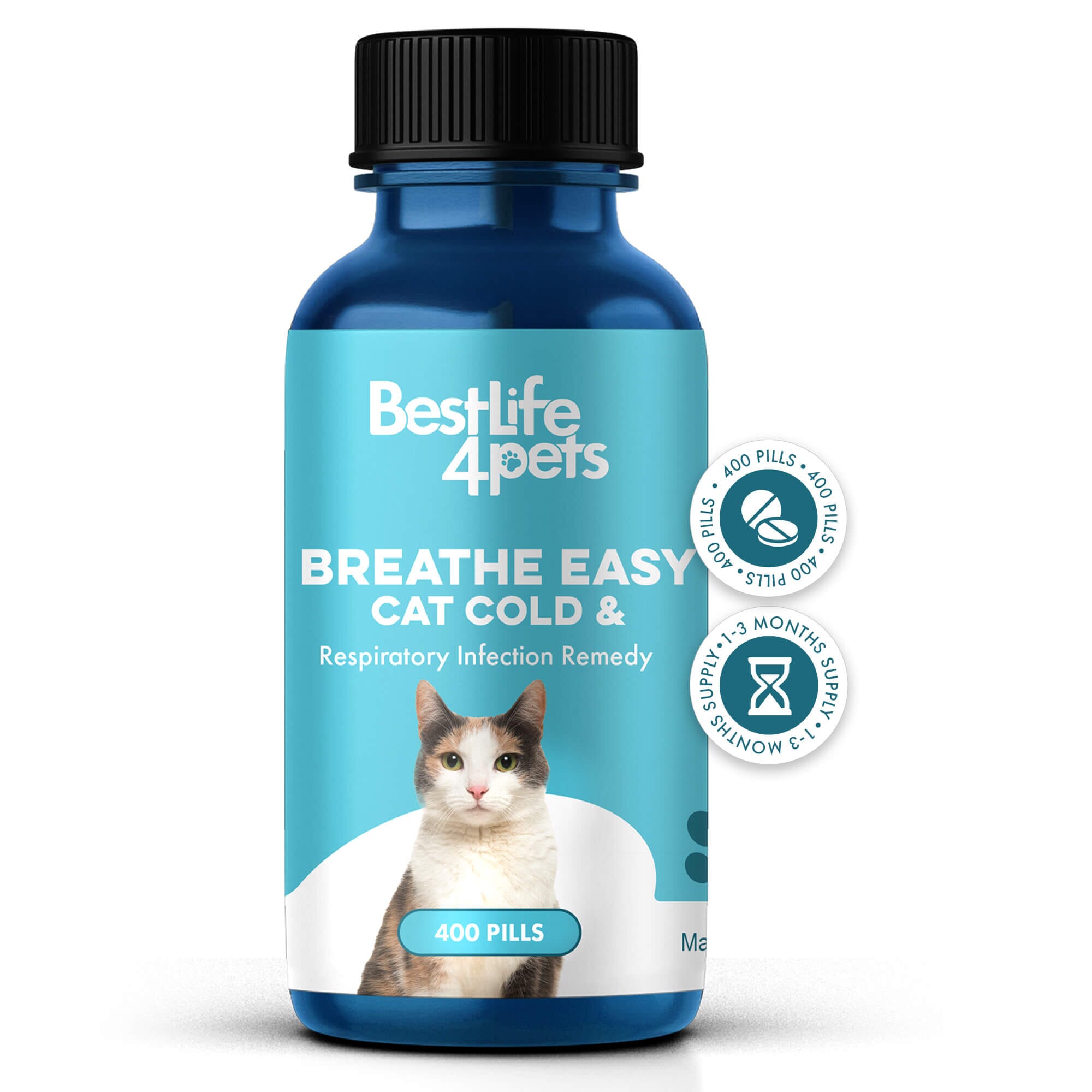 Breathe Easy for Cats - Cold, Sneezing & Respiratory Support BestLife4Pets 