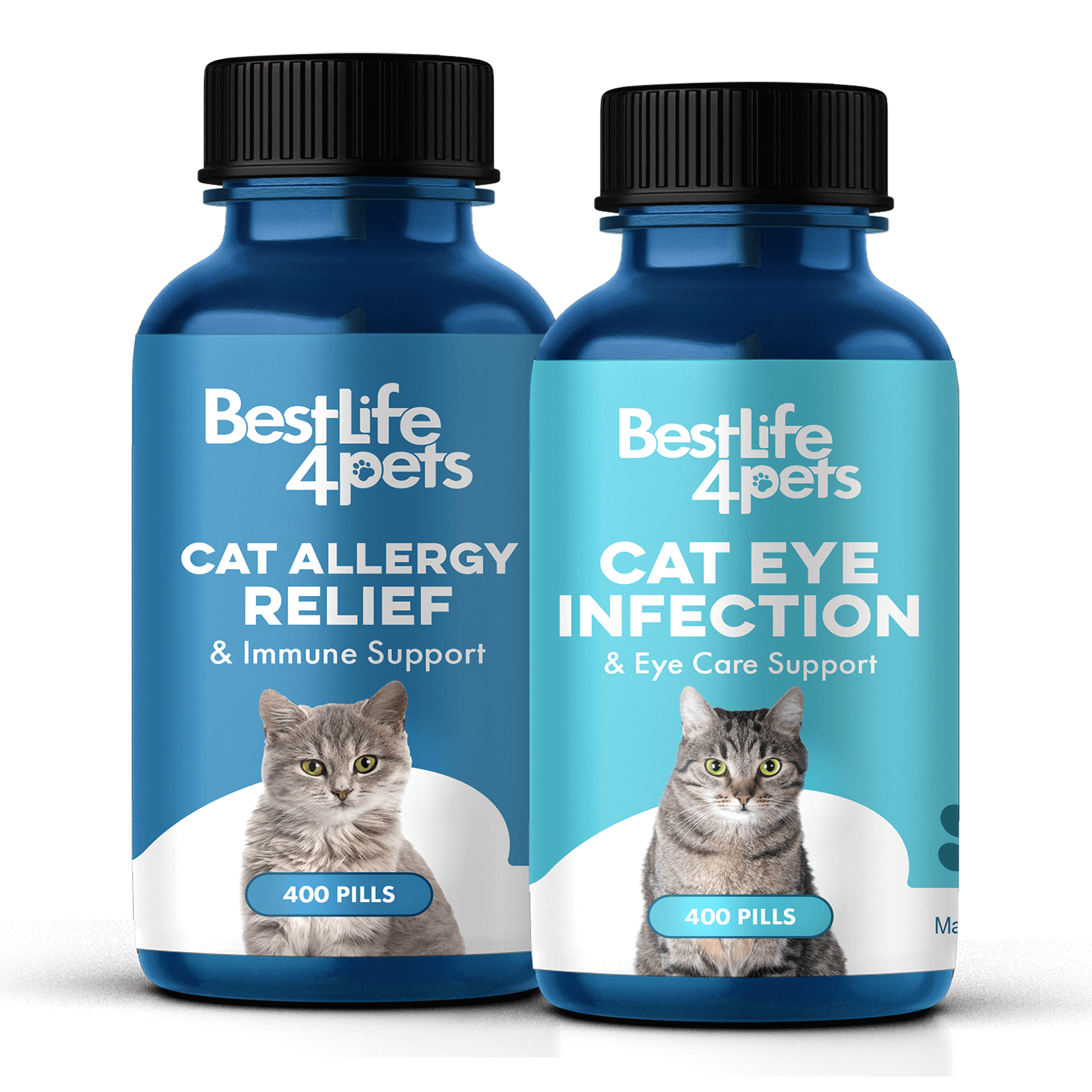 Cat Watery Eyes & Allergy Relief Bundle (Watery Eyes, Allergies) BestLife4Pets 