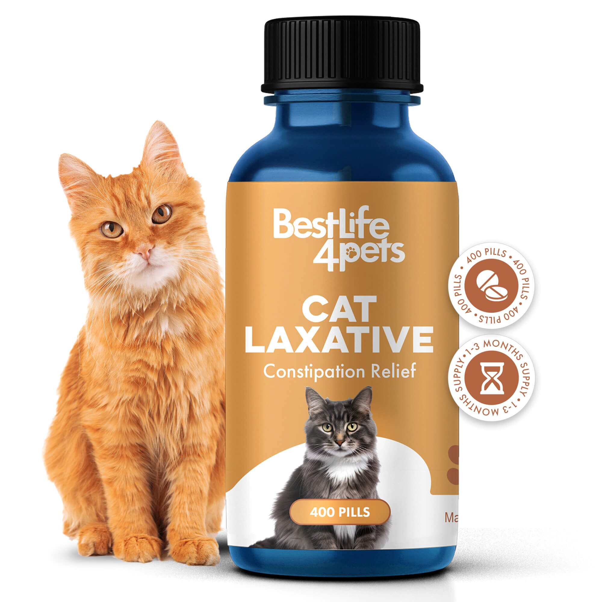 Natural Cat Laxative & Constipation Treatment BestLife4Pets 