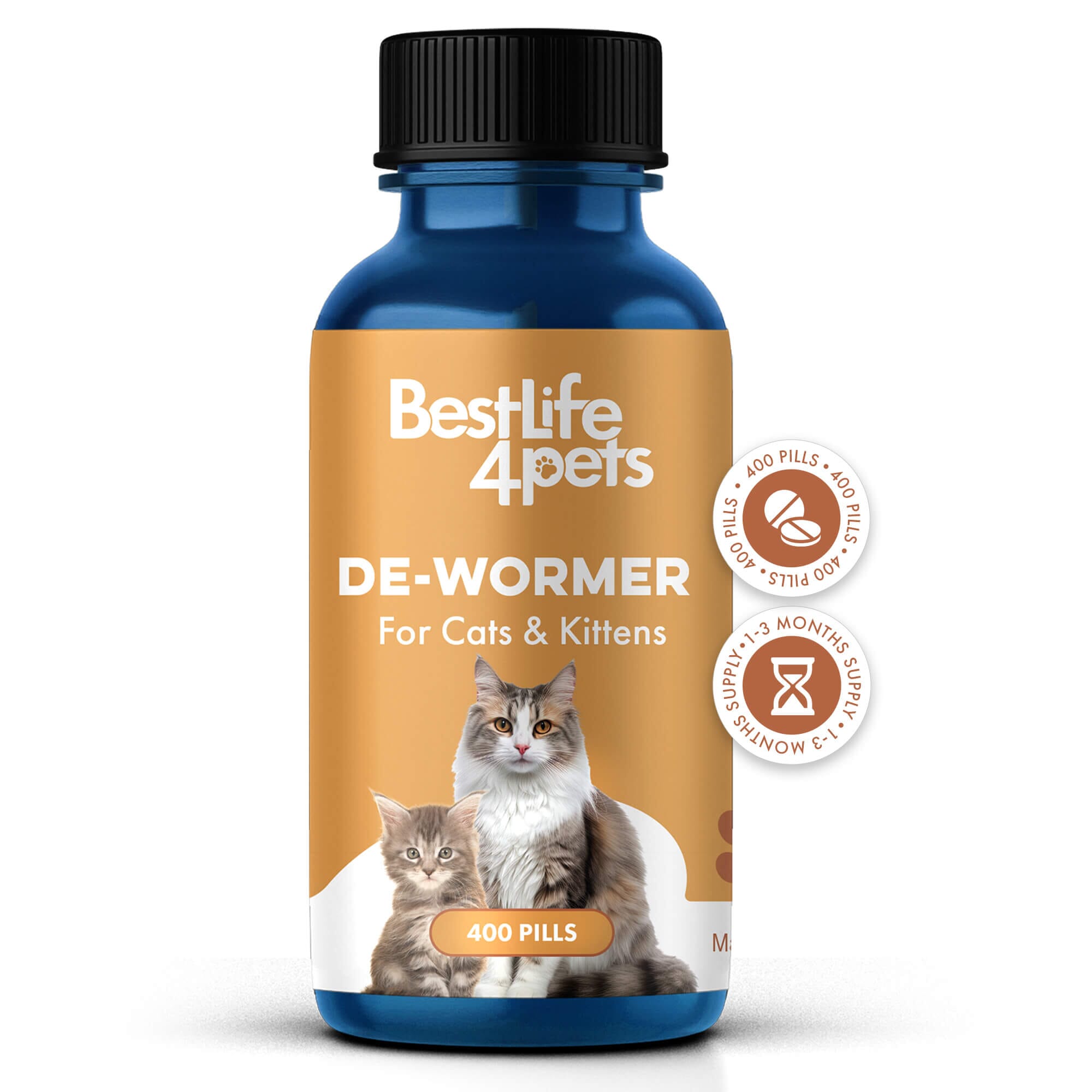 Homeopathic Broad Spectrum Dewormer for Cats & Kittens BestLife4Pets 