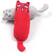 Interactive Cat Grinding Toy with Catnip by Plushy Planet Plushy Planet Red 