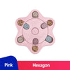 Dog Puzzle Treat Feeder Interactive Toy by Dach Everywhere Dach Everywhere Pink Hexagon 