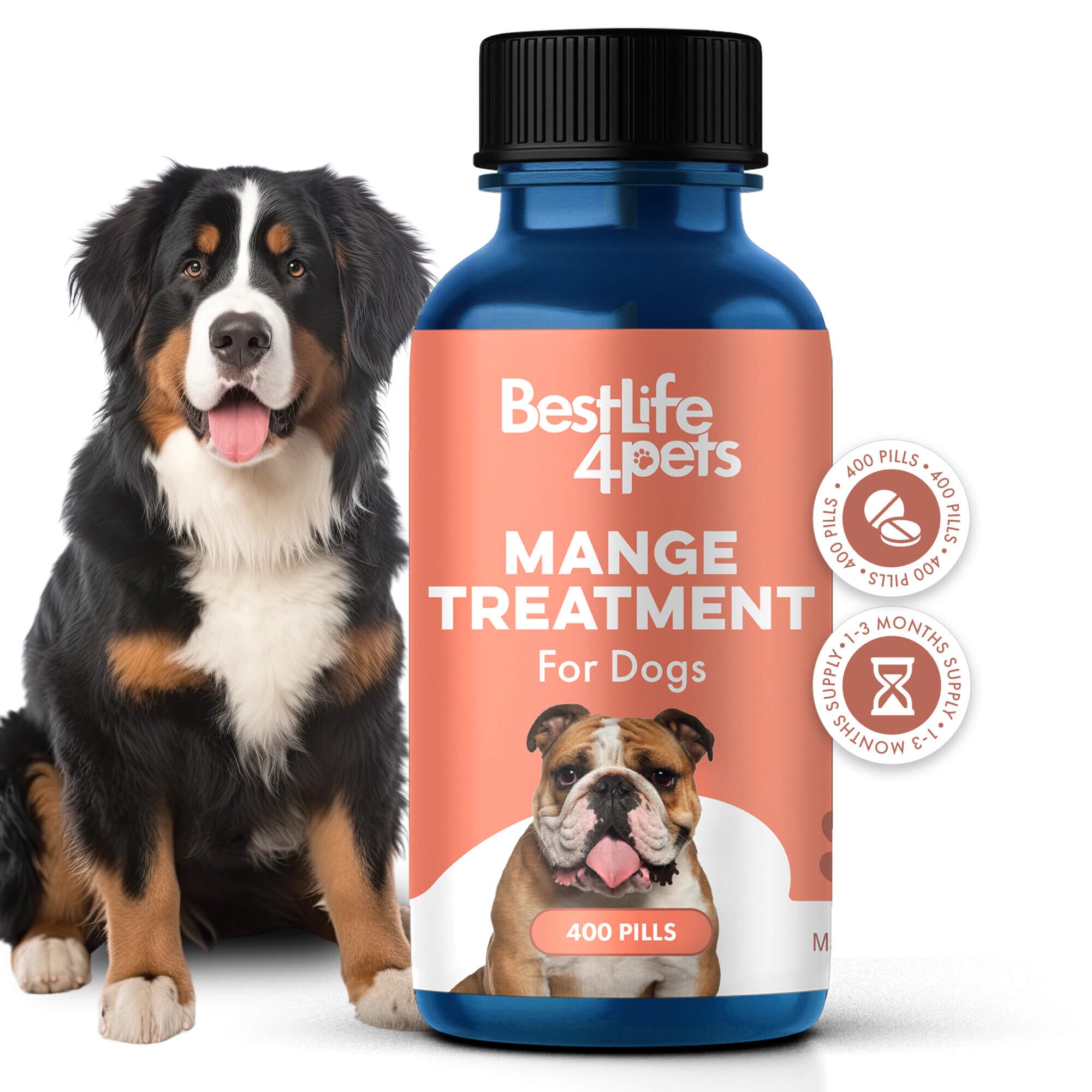 Dog Mange Treatment - Relief for Demodectic and Sarcoptic Mange (Scabies) BestLife4Pets 