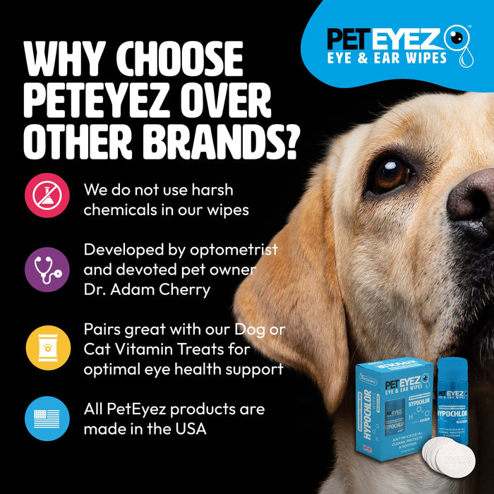 Pet Eyez™️ Eye and Ear Wipe w/ HypoChlor by PetEyez PetEyez 