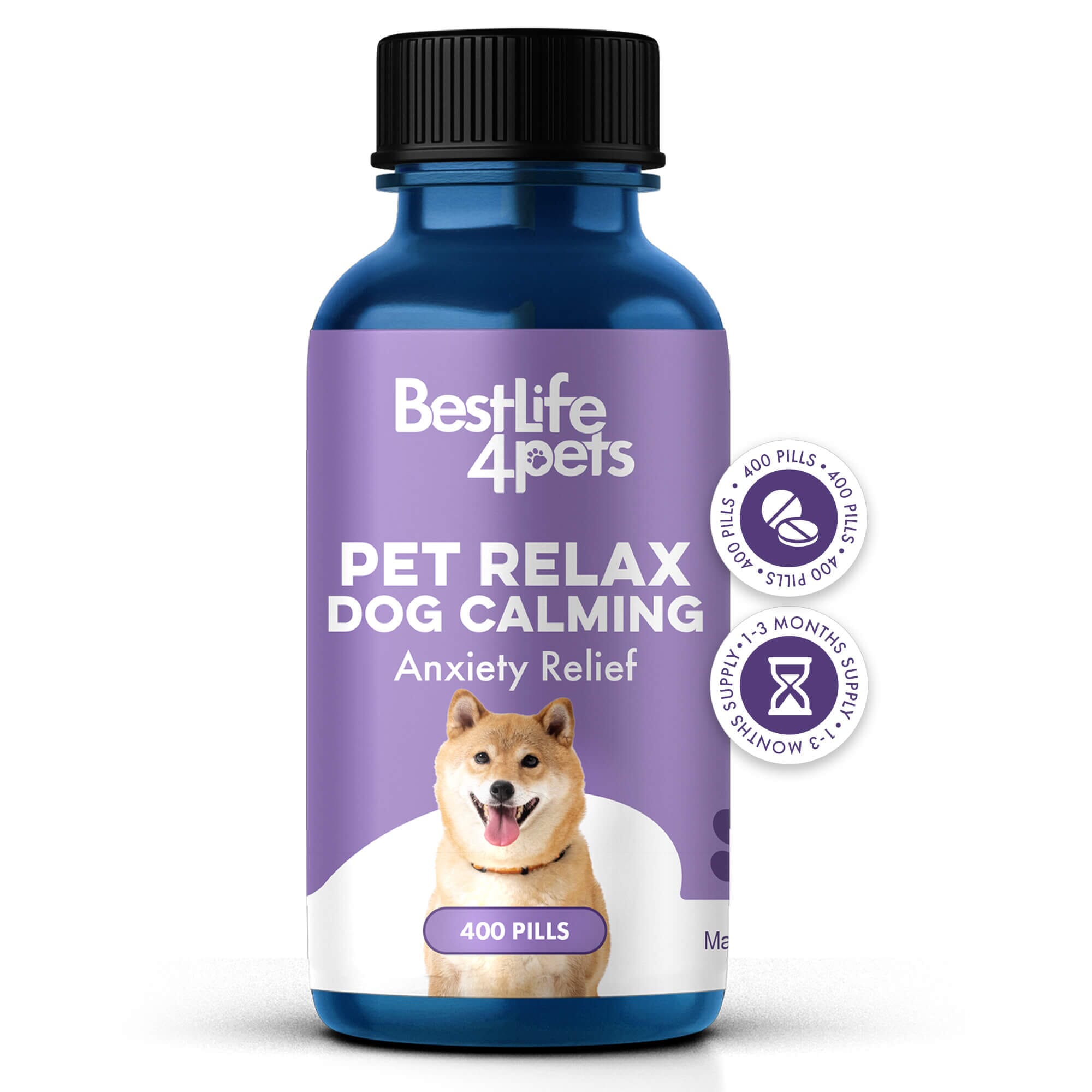 Pet Relax Dog Anxiety and Calming Relief Formula BestLife4Pets 