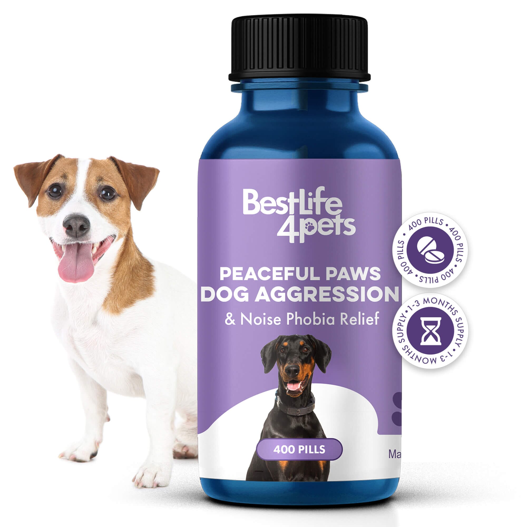 Peaceful Paws Dog Aggression Management and Noise Phobia Remedy BestLife4Pets 