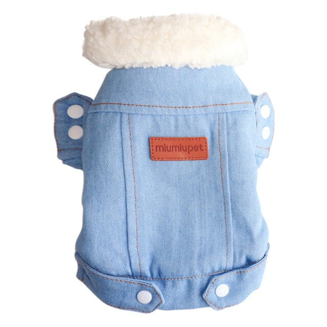 Dog Winter Denim Jacket by Dach Everywhere Dach Everywhere Light Blue M 